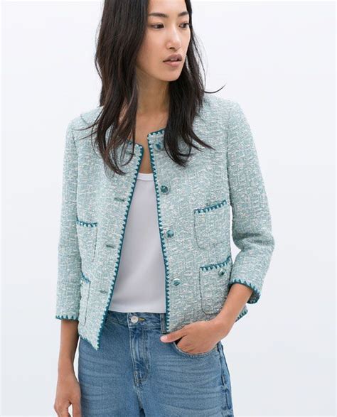 chanel identification jacket|chanel style jacket zara.